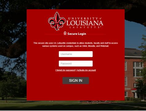 ulink lafayette moodle|ul lafayette ulink.